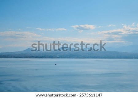 view of Lake Sevan, Armenia in autumn