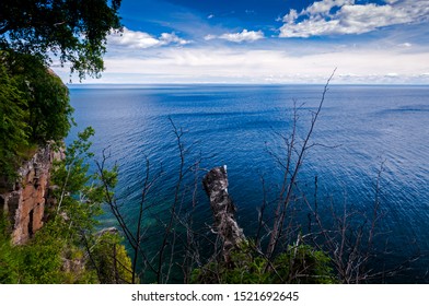 View Of Lake Superior From Split Rock Light House On Minnesota North Shore Scenic Drive 