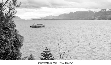 View Of Lake Toba, Indonesia. By A Ferry.