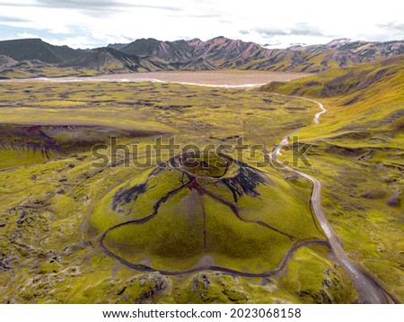 A view from Landmannalaugar in Iceland