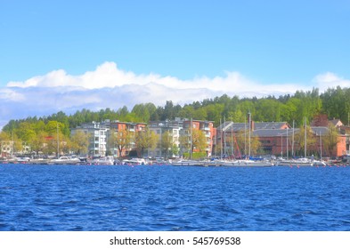 View Of Lappeenranta City And Saimaa Lake. Lappeenranta - City And Municipality In Finland, In The Province Of Eastern Finland.