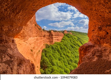 View Of Las Medulas, Antique Gold Mine In The Province Of Leon, Spain.