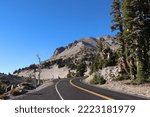 View of Lassen Peak Volcano, Lassen Volcanic National Park, California