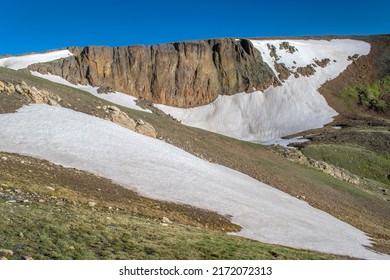 View Of Lava Cliffs And Alpine Tundra