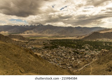 View Of Leh Town, India