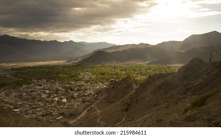 View Of Leh Town, India