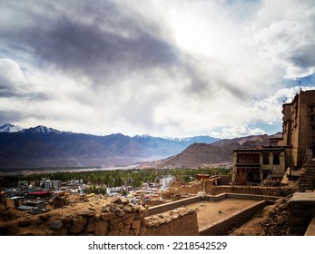 View Of Leh Town From Leh Palace, India