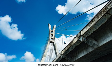 A view of the Lekki-Ikoyi Link bridge from the water
