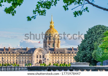 View of Les Invalides, Paris, France
