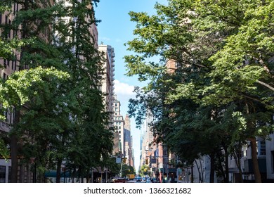 View Of Lexington Avenue From Gramercy Park In Manhattan New York City NYC