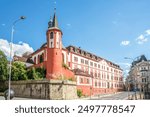 View at the Liberec castle in the streets of Liberec town in Czech Republic