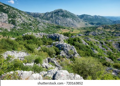 View Limestone Orjen Mountain Range, Montenegro 