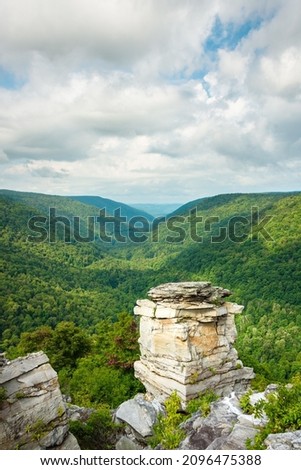 View from Lindy Point, at Blackwater Falls State Park near Davis, West Virginia