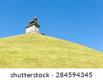 View of the Lion of Waterloo or Lion