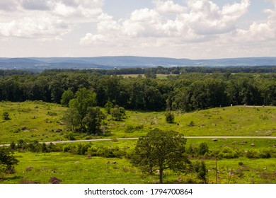 View From Little Round Top In Gettysburg