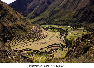 View of Llactapata from the Inka Trail, Peru