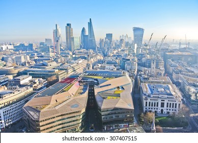 View Of London City Center From St Paul's Cathedral