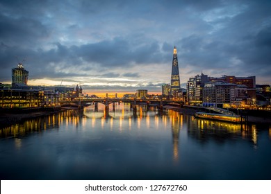 A view from the london skyline from the milleneum bridge