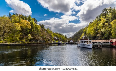 A View Looking Back To The Landing Stage On Loch Katrine In The Scottish Highlands On A Summers Day