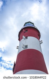 View looking up from the base of Smeaton's Tower in Plymouth