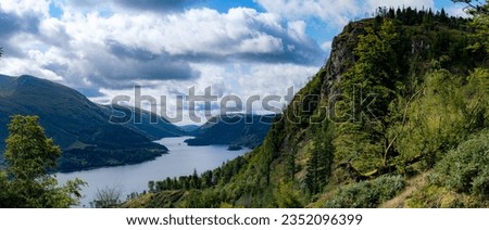 A view looking down Thirlmere from bellow Raven crag