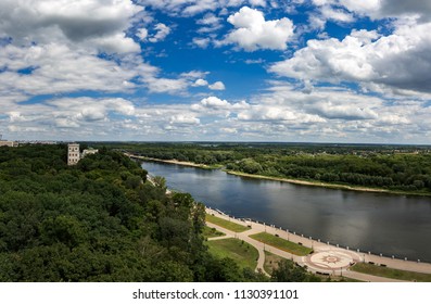 View from the lookout tower in the gomel. Tower of the Rumyantsev-Paskevich Palace