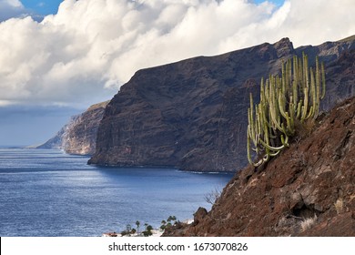 View of Los Gigantes cliffs. Tenerife, Canary Islands, Spain