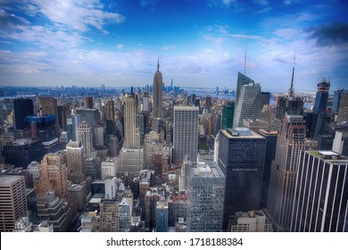 View of the lower Manhattan in New York, USA