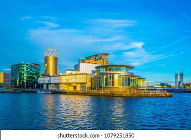 View Of The Lowry Theater In Manchester, England
