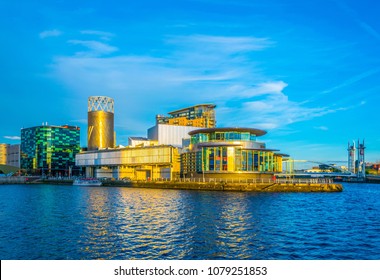 View Of The Lowry Theater In Manchester, England
