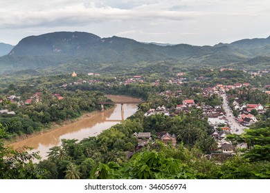 View Of Luang Prabang, Laos From Mount Phousi