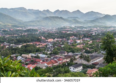 View Of Luang Prabang, Laos From Mount Phousi