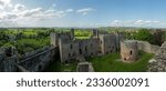 view of Ludlow Castle and surrounds