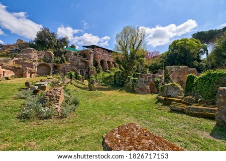  View of  the Lupercal and Casa Romuli (