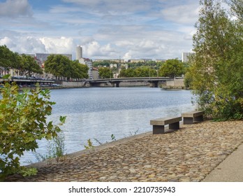 View Of Lyon Vaise From The Saône River, Near Quai Joseph Gillet