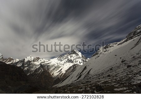 Similar – Blick auf die Ötztaler Berge vom Rettenbachgletscher