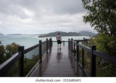 View Of A Man At A Lookout