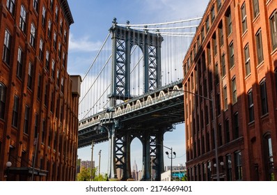 View Of The Manhattan Bridge From Dumbo Brooklyn