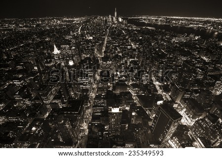 Similar – Image, Stock Photo View from Empire to Times Square