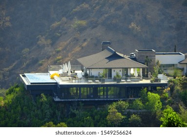 View Of Mansion In Beverly Hills                     