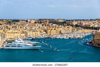 View of the marina in Valletta - Malta
