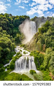 View of the Marmore Falls, Terni - Italy - Shutterstock ID 1579295383