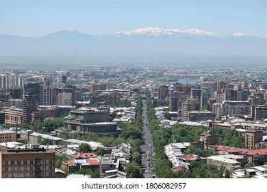 View Of Mashtots Avenue And The Center Of Yerevan