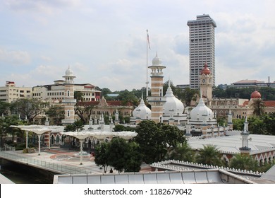 View Of Masjid Jamek From LRT Station