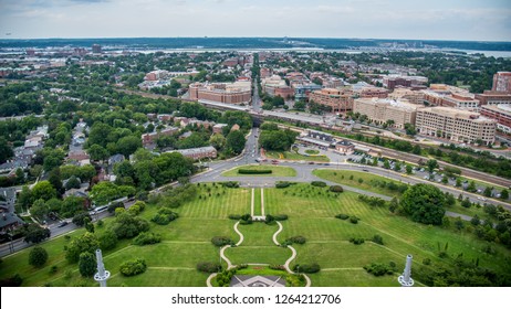 View from the Masonic Temple in Alexandria of Old Town and King Street Alexandria Virginia