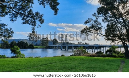 View of the McFarlane Bridge on the Clarence River at Maclean, New South Wales, Australia.