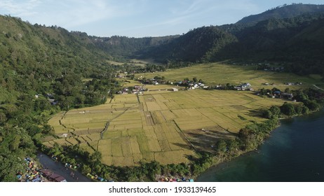 View Of Meat Village In Balige Via Drone, Batak Toba Indonesia