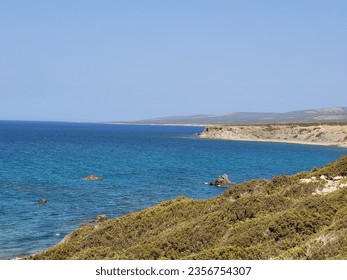 View from Mediteranean sea coastline
