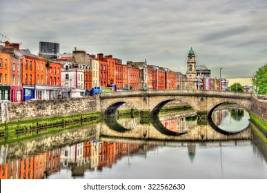 View of Mellows Bridge in Dublin - Ireland - Shutterstock ID 322562630