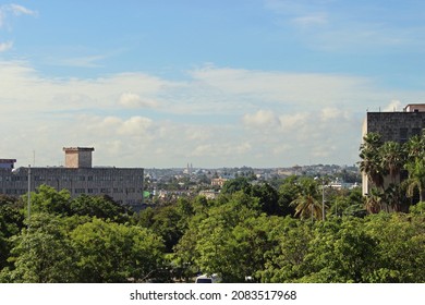 View From José Martí Memorial Of Old Buildings And Trees In Havana Cuba